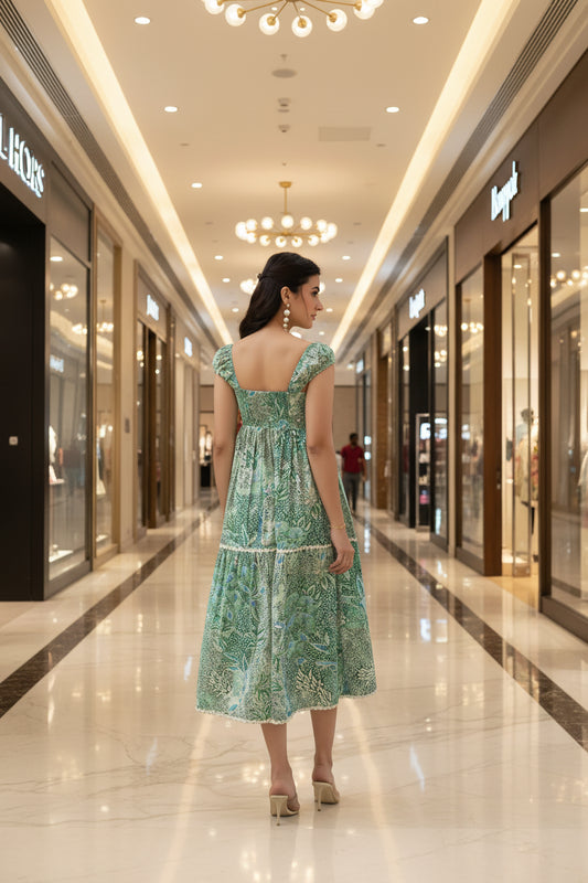 Green Leaf Midi