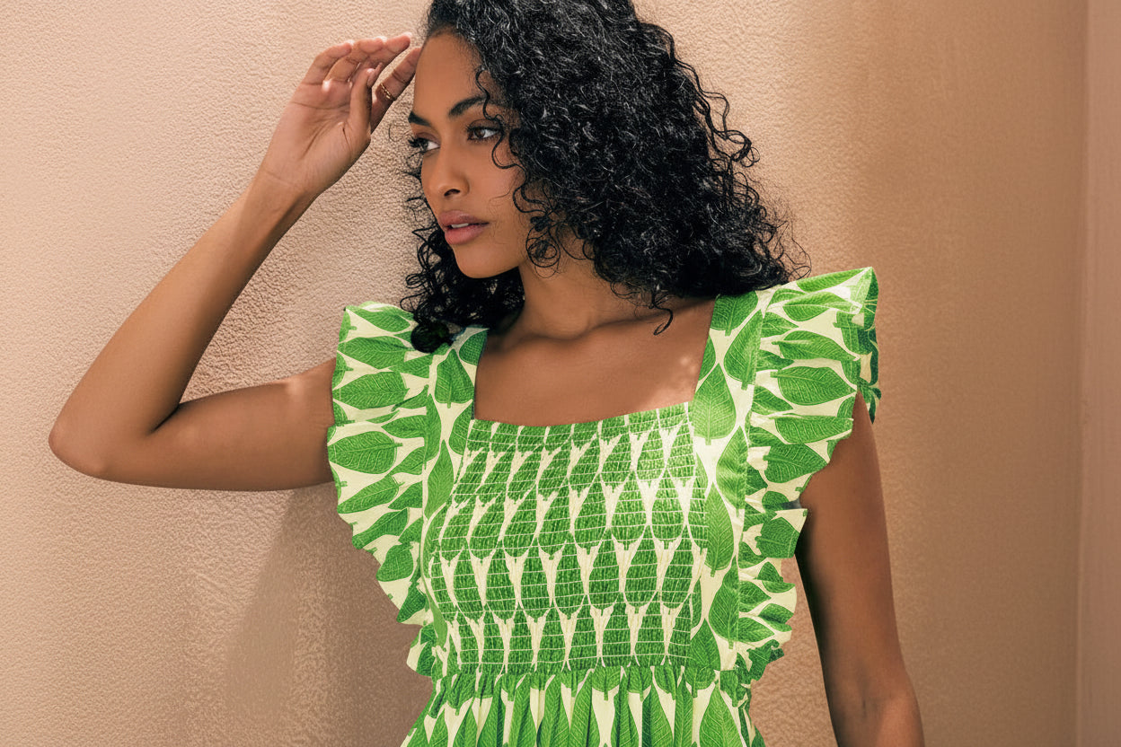 Green Back-Knot Maxi