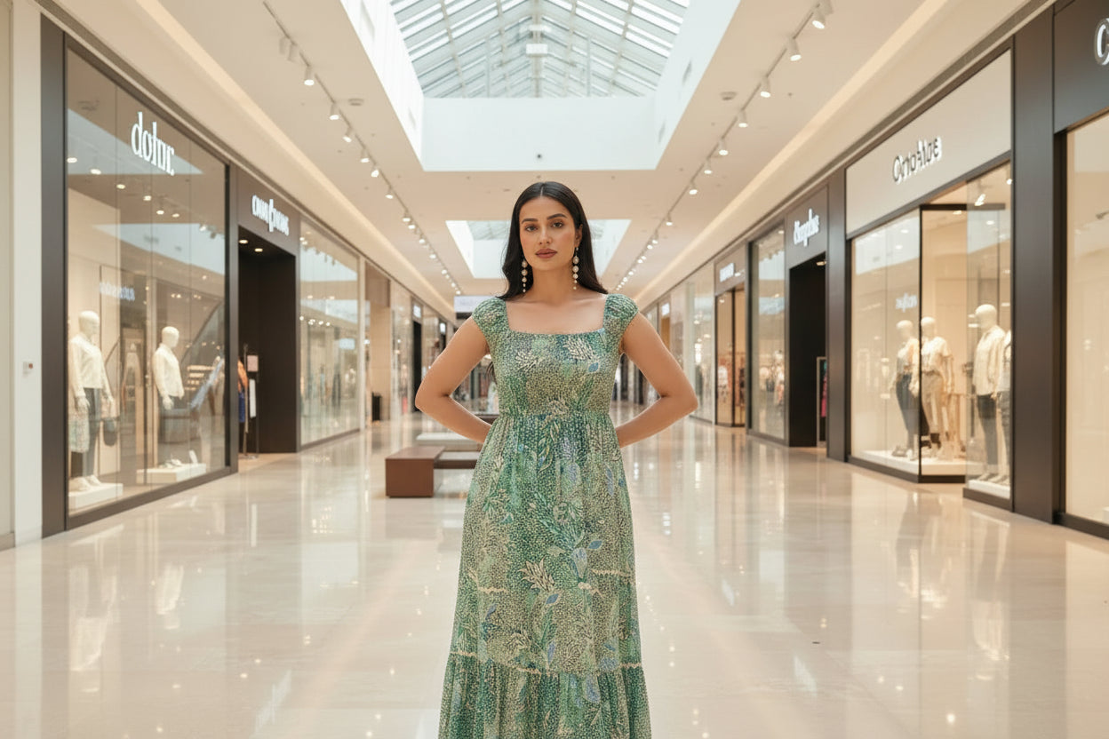 Green Leaf Midi