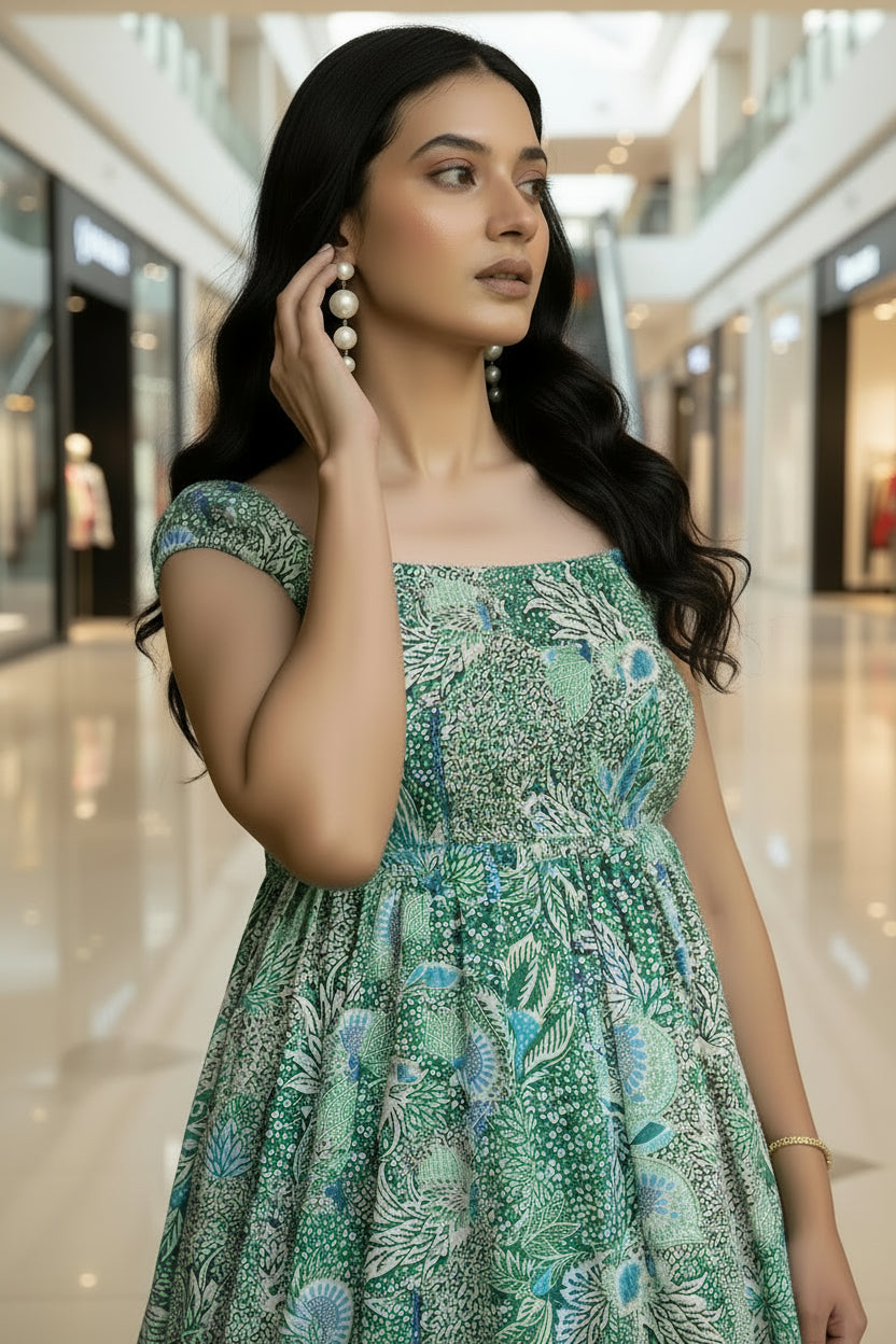 Green Leaf Midi