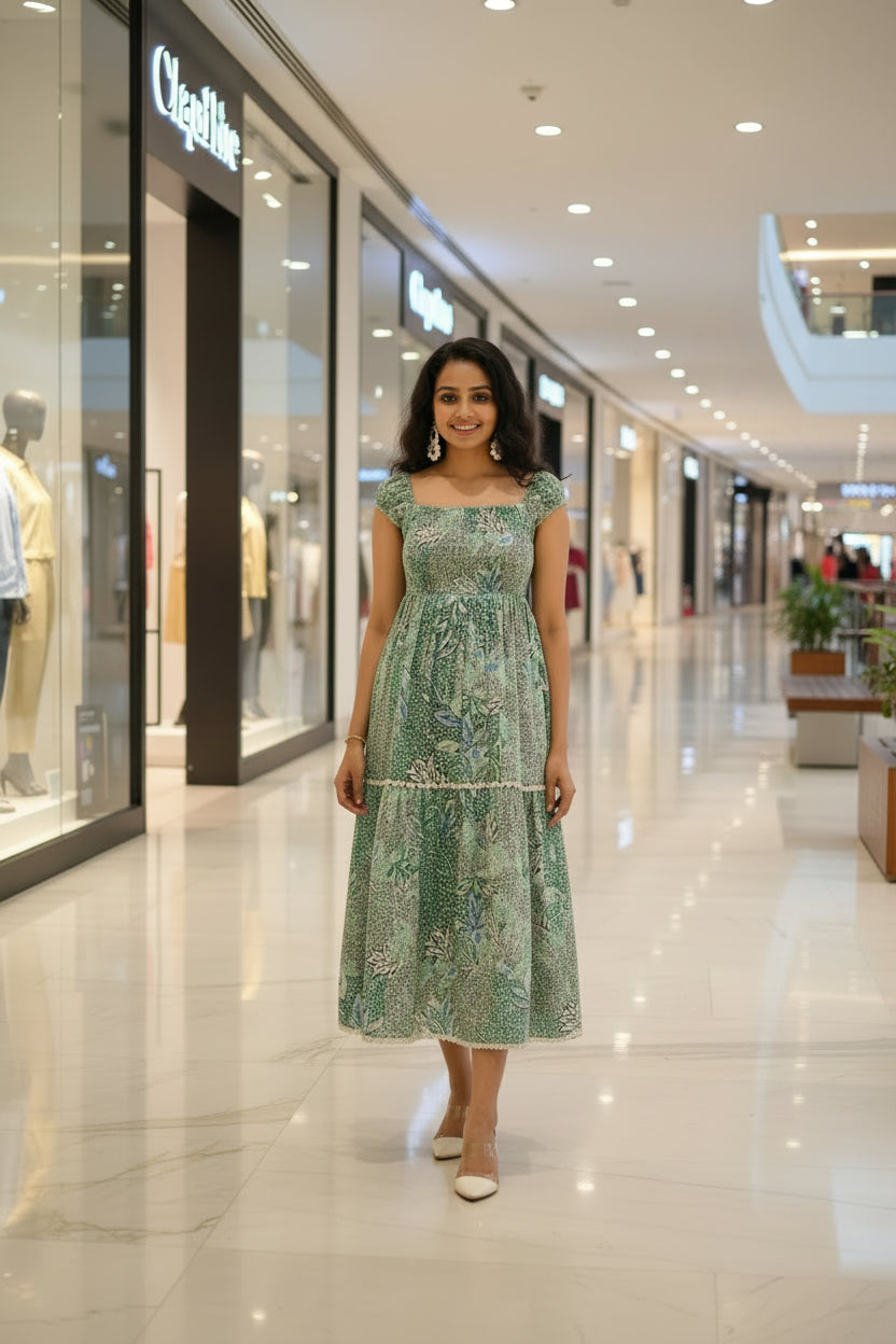 Green Leaf Midi