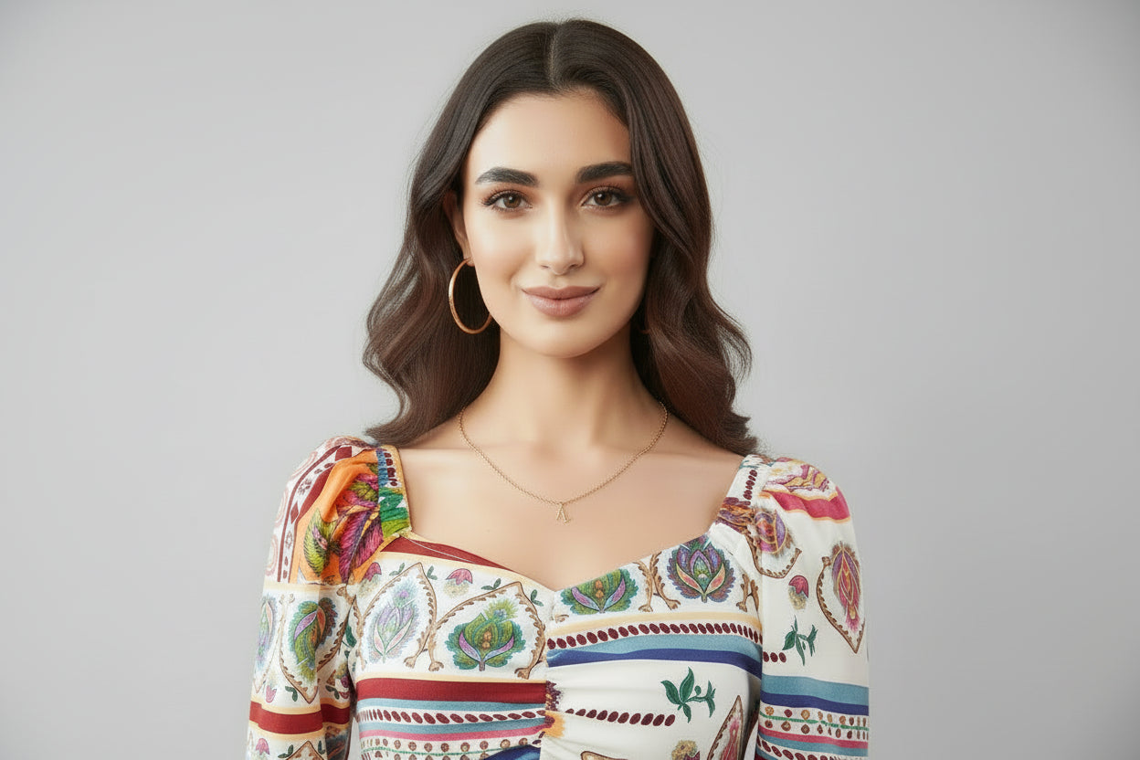 Boho Patch Slit Midi