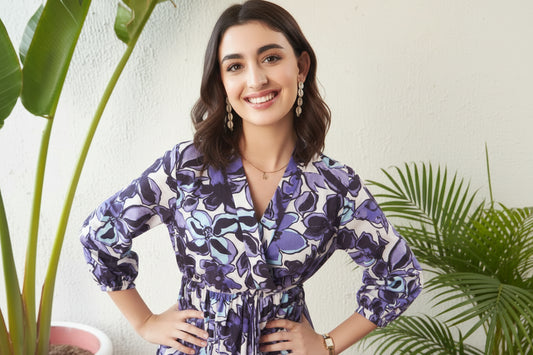 Purple Floral Dress