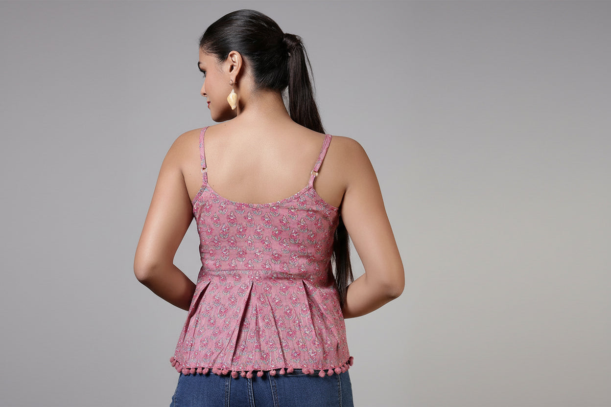 Mauve Spaghetti Top