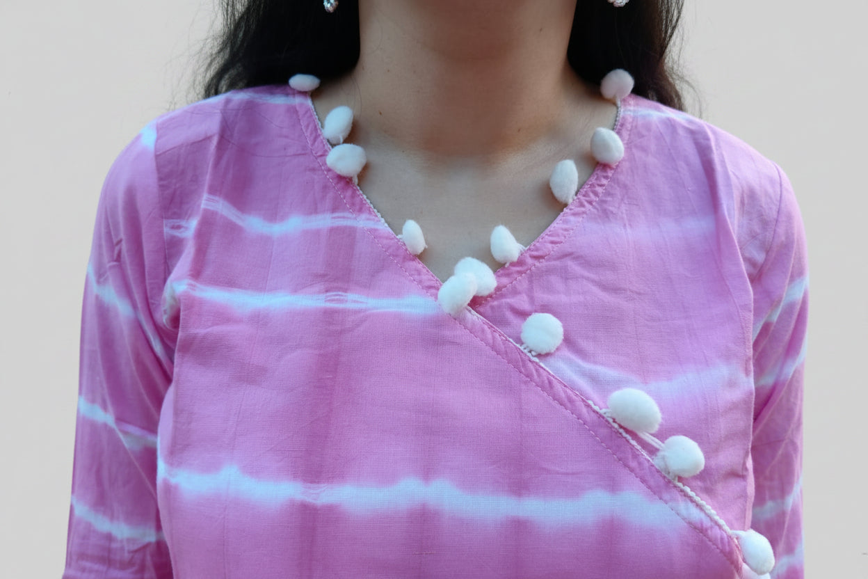 Pink Tie-Dye Dress