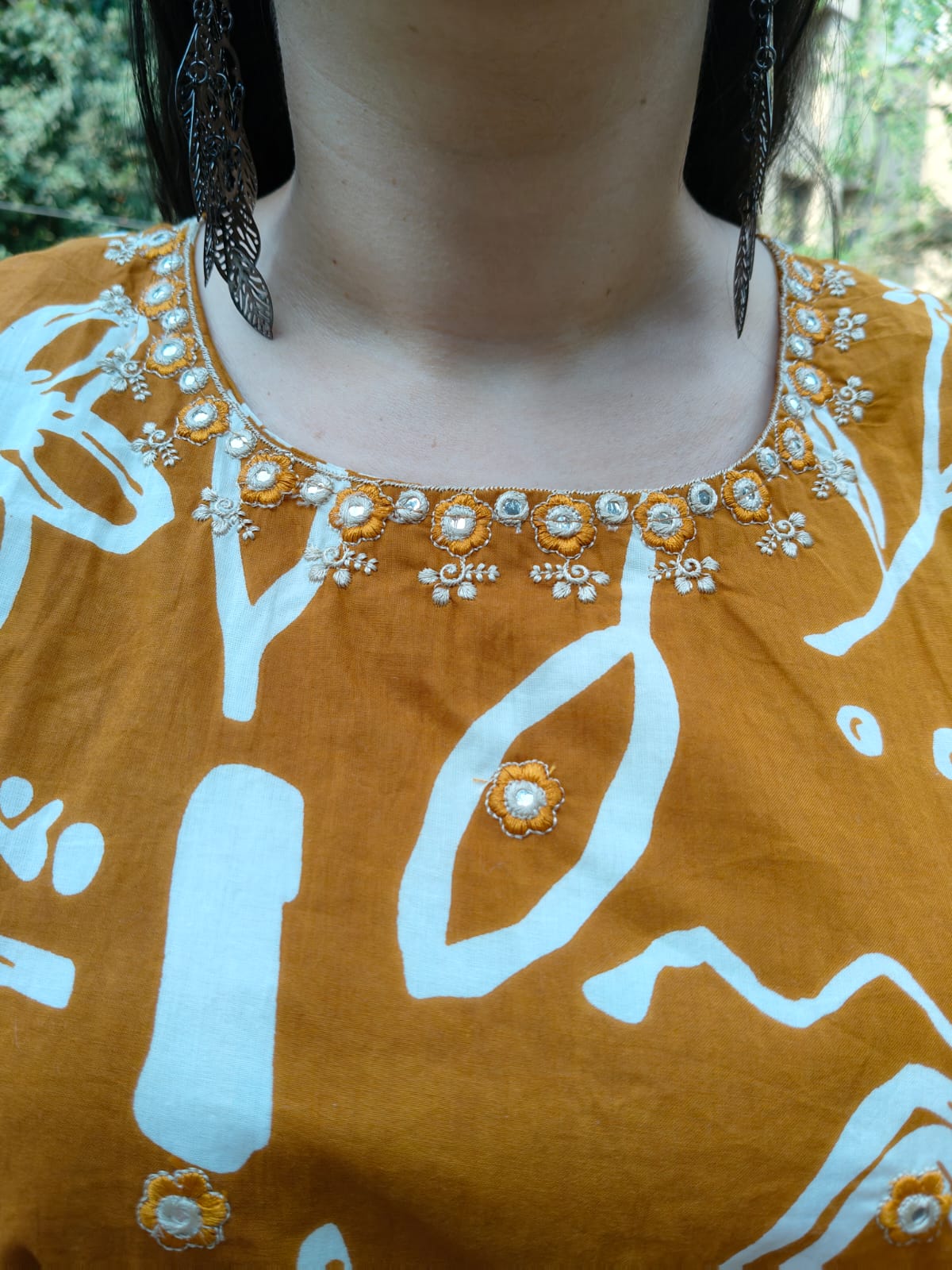 Brown Abstract Maxi